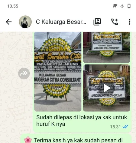 Pengiriman Papan Bunga Duka Cluster Citra Gran Cibubur